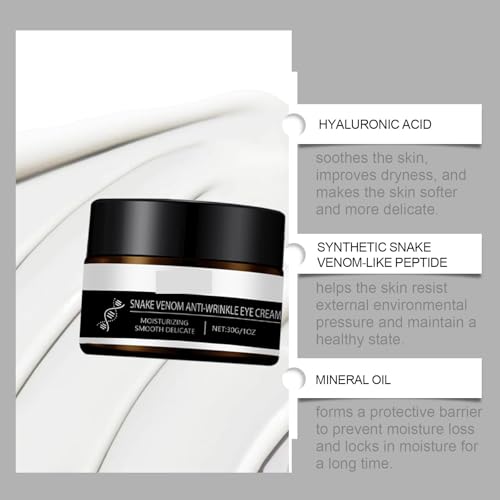 Crème Contour Des Yeux Au Venin de Serpenthydratation Intense Élasticité Améliorée Réduction Des RidulesApplication en D